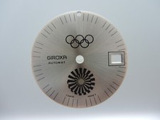 Zifferblatt Giroxa Automat Olympia 72, watch dial, Swiss Made, NOS