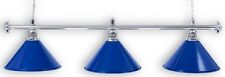 Billard Billardlampe Leuchte Lampe BLUE LIGHT 3 - flammig blau Ø 35cm