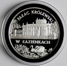 Polen 20 zl. 1995 Pałac Królewski w Łazienkach, 1 Oz Silber, PP