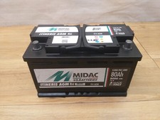 --Starterbatterie Batterie Autobatterie Akku AGM IT4 MIDAC 12V 80Ah 800A