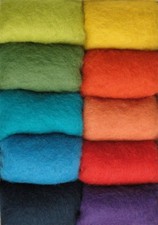 500 g Filzwolle Farbmix Vlies
