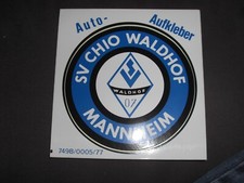 Auto Aufkleber Waldhof Mannheim ca. 10 cm Durchmesser  siehe Bilder