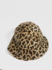 HUT LEO LEOPARD HAT COT SAFARI WILD STIL BOY GEORGE 1980 80er 1990er Y2K VINTAGE