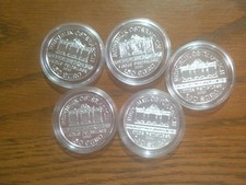 silbermünzen 1 oz wiener philharmoniker 5 Stück Jahr 2020 gekapselt sehr schön