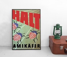 Poster DDR HALT Amikäfer