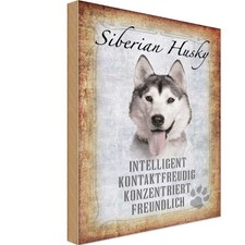 Holzschild 18x12 cm Siberian