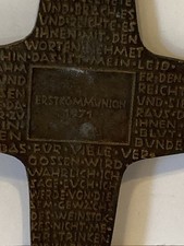 Bronze Kreuz zur Erstkommunion