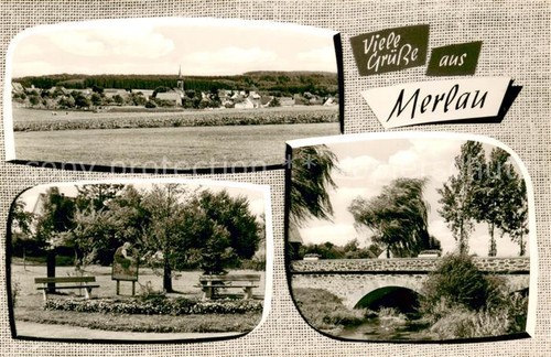 Merlau panorama park bruecke - panorama,