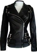 Neu Damen Lederbekleidung