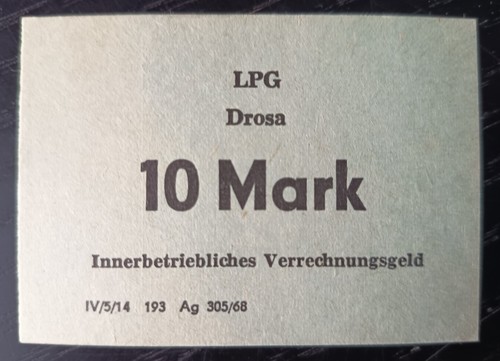 Lpg geld drosa m - drosa,, ddr