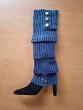 Stulpen legwärmer graublau - stulpen,