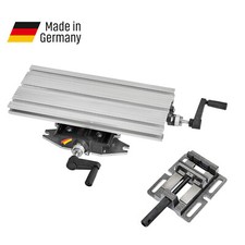 WABECO Koordinatentisch K400 mit Maschinenschraubstock Kreuztisch Bohrtisch 