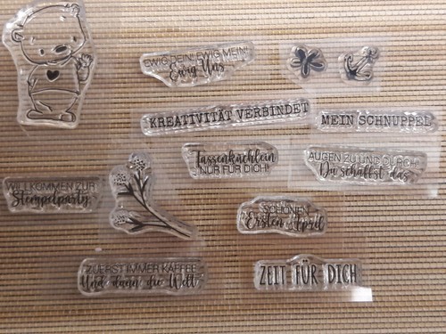 Mini stempel sprüche - stempel, &