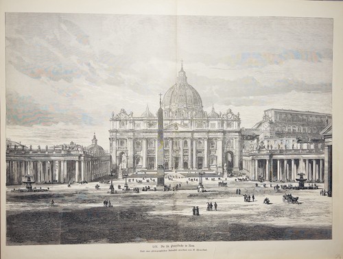 Die peterskirche rom - st,