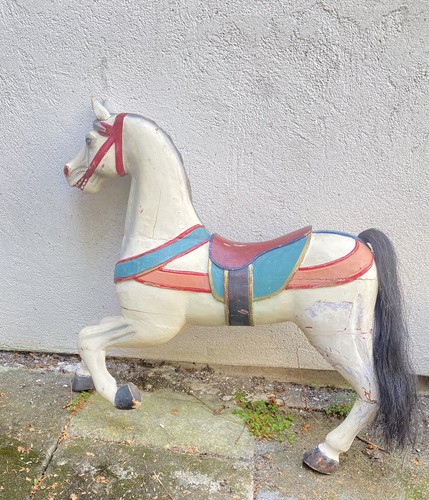 Antikes kinder karussell pferd - antikes,