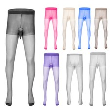 Männerstrumpfhose Transparent mit Penishülle Pantyhose Unterwäsche Nachtwäsche