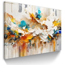 LEINWAND BILD ABSTRAKT  BUNT