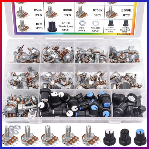 Potentiometer set 100 stück - set,