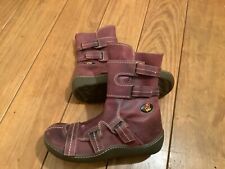 Eject Stiefel Damen 37 Rot Leder