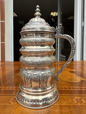 Silber Krug Bierkrug Humpen Weinkrug Silberkrug Deckelkrug silber 800 mit Punzen