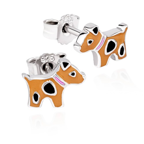 Paar hund ohrstecker 925 - paar,