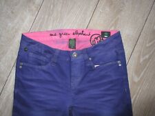 One Green Elephant Damen Jeans Niedrige Taille Skinny Hose Violett 36 S M
