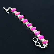 Pink Triole Feuer Opal Armband