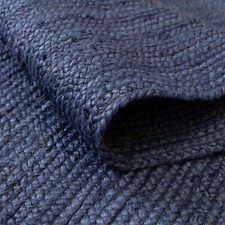 Teppich Blau Jute 100%
