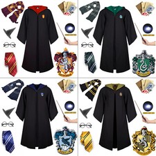 Harry Potter Gryffindor Slytherin Hufflepuff Kostüm Robe Mantel Umhang Krawatte