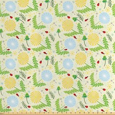 Löwenzahn Satin Stoff als