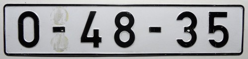 Altes nummernschild - altes,