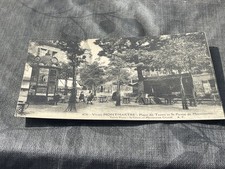 Ältere französische Postkarte Litfaßsäule mit Werbung KUB BOUILLON u.A.ca.14x9cm