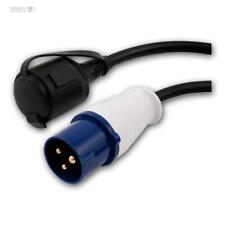 CEE Adapter 230V/16A CEE-Stecker auf Schutzkontakt-Steckdose IP44 Boot Wohnwagen