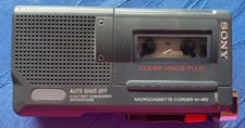 Sony Diktiergerät Microcassette-Corder M-450 schwarz