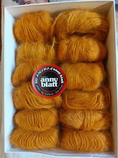 120g / 12x 100% Angora Anny Blatt cognac Fb. 1841 seltene Kostbarkeit 