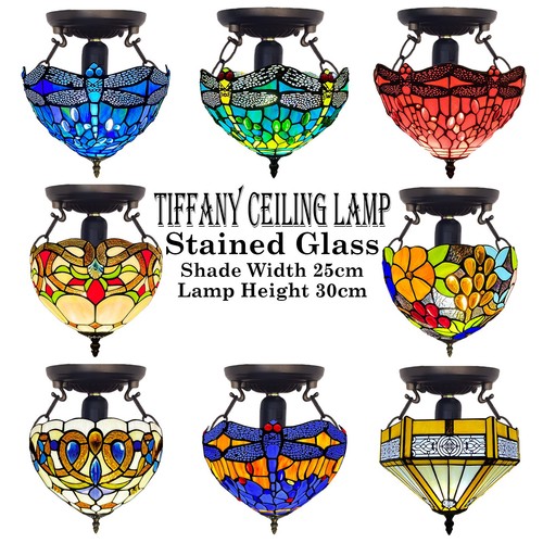 Tiffany stil deckenlampe - deckenlampe, 10
