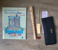 Moeck 1210 Sopran Blockflöte barocke inkl Tasche Pflege BlockflötenBox mit 2 Cds