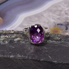 Amethyst Ring, 925er Silber