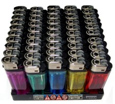 100 x EINWEG FEUERZEUGE RAUCHERBEDARF FEUERZEUG EINWEGFEUERZEUG MIT REIBRAD 2x50