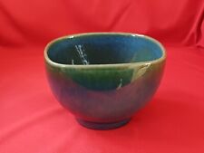 Aparte blau-grün-petrol glasierte Deko-Schale (wasserfest)