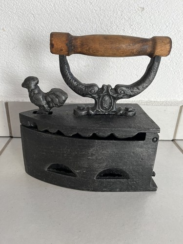 Antikes altes kohlebügeleisen - antikes,