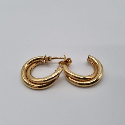 Gold creolen 333 mit punze - gold,
