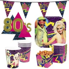 80er Jahre Dekoration Achtziger Partyzubehör Deko 80's Mottoparty Dekoartikel