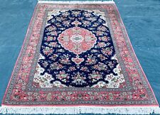 exklusiver handgeknüpfter Orient Perser Seiden Teppich 220 x 140 cm farbenfroh