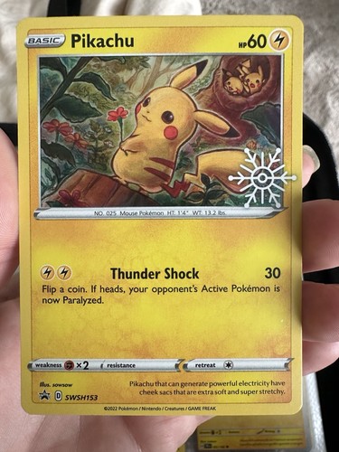 Pikachu swsh153 blackstar - pikachu,
