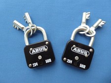 Abus Vorhängeschloss Schwenkbügelschloss Bügelschloss 2 Stück
