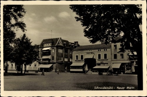 Piła schneidemühl - ak,