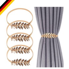 4er Vorhang Raffhalter Silber