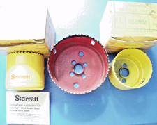 3 Stück Lochsägen von Starrett HSS 56 , 83 mm Bimetall