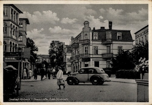 Ostseebad ahlbeck auf - ak,